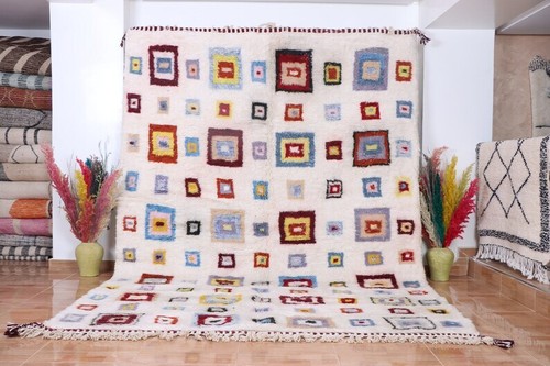 Tapis marocain ivoire - tapis,