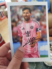 Postale Signée - Lionel Messi