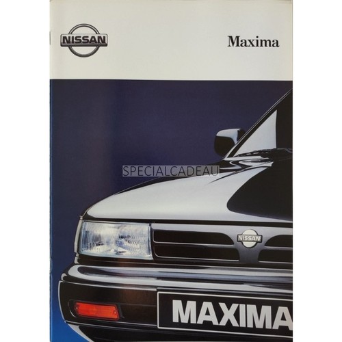 Brochure nissan maxima 1991 - maxima,