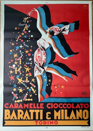 Affiche vintage pluto baratti - affiche,