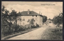 CPA Grange-Fouquet, vue de la rue im Ort 1916 