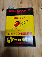 ANCIEN BIDON D'HUILE  SPECIALE POUR MOTEUR DE TRONCONNEUSE