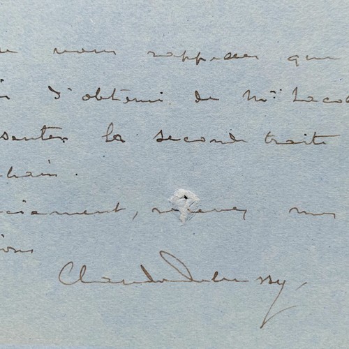 Petite lettre inédite - , de
