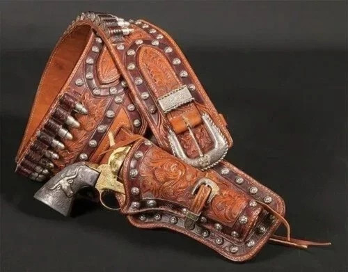 Western gun holster belt - gun,