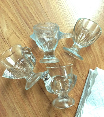 Lot coquetiers verre - coquetiers,