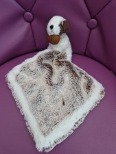 DOUDOU PELUCHE CREATIONS DANI CHIEN SAINT BERNARD MOUCHOIR MARRON  BLANC 