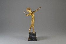 JC Morante, art deco dancer bronze sculpture