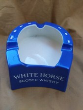 Bistrot : Cendrier publicitaire whisky White horse - 1950