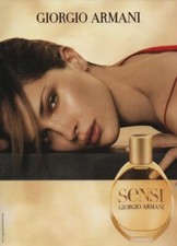 Publicité papier Parfum. Perfume ad. Giorgio Armani Sensi 2003