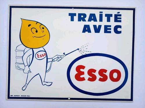 Ancienne plaque pin esso - pin,