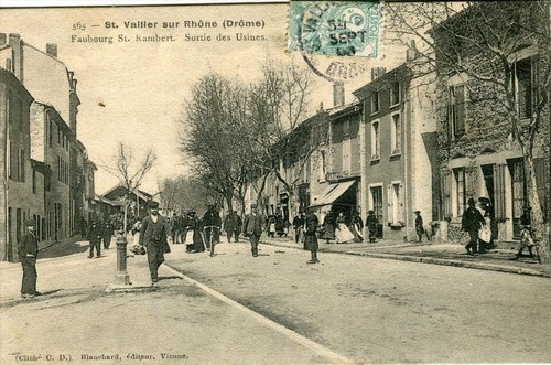 Cpa saint vallier - 26,