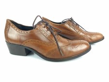 MINELLI Richelieu Petit Talon Cuir Marron T 38 Très Bon état