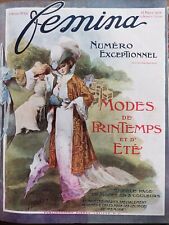 1908 - 1909  REVUE FÉMINA RELIURE MODE FASHION  26 Numéros