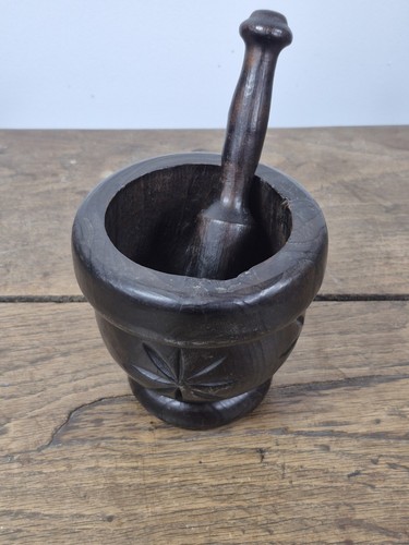 Ancien mortier bois - ancien,