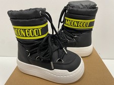 Moon Boot JR Park Boot Noir/Jaune EU 27 – Bottes Après-Ski Enfant Unisex