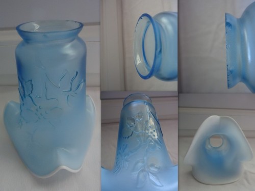 Tulipe verre bleu - verre,