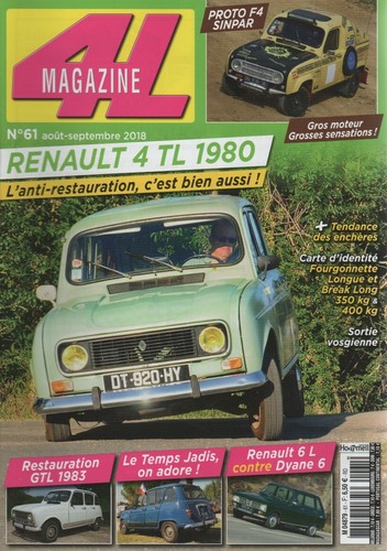 Magazine renault 4 f4 - 61,