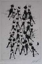 ARMAN FERNANDEZ LITHOGRAPHIE VIOLON 1979 SIGNÉE AU CRAYON HANDSIGNED LITHOGRAPH