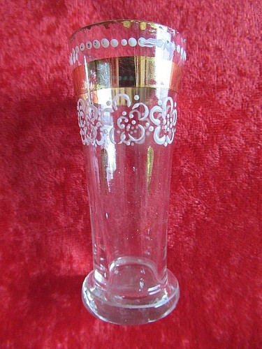 Ancien verre liqueur emaille - ancien, a