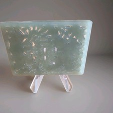 Jade Hetian Chine Antique Plaque D.ornement Sculpté Qing 