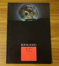 Catalogue ROVER 2000 TC de 1972