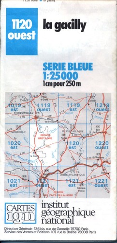 Carte ign serie bleue - carte, 1/25000