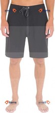 Hurley Unique & Seulement Solide Homme 20-inch Boardshorts Noir,Taille 33 - W33,