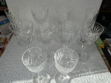 LOT DE 10 VERRES EN CRISTAL DE