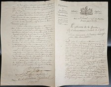 (RÉVOLUTION) Décret Manuscrit de 4 pages 22 Floréal An 5