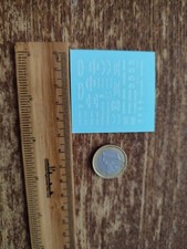 DECALCOMANIE DECALS POMPIER BLANC 1/87 c