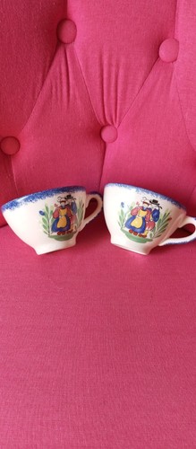 Deux bolées cidre faïence - deux,