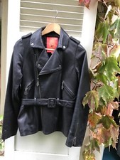 Veste en cuir noir  MANOUSH t.38/40