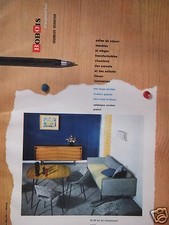 PUBLICITÉ BOBOIS D'AUJOURD'HUI ENSEMBLIER DÉCORATEUR SALLES DE SÉJOUR MEUBLES