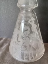 POMPIERS. CARAFE GRAVEE FÊTE