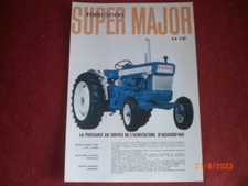 ANCIENNE  BROCHURE    PUBLICITAIRE   TRACTEUR    FORD   5000   4  PAGES    1965