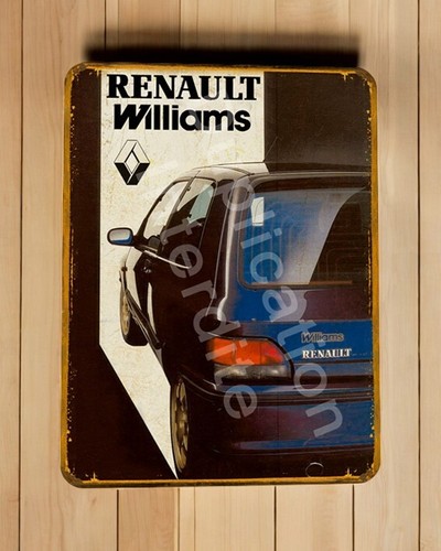 Plaque métal vintage renault - métal,