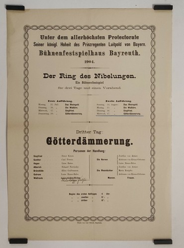 Bayreuth festival 1904 affiche - 1904,