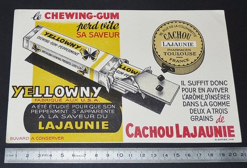 Buvard 1950 reglisse cachou - buvard,