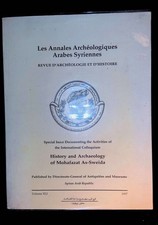 Les annales archéologiques arabes syriennes Revue d'archéologie et d'histoire 