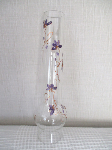 Ancien tube verre émaillé