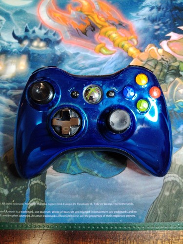 Manette xbox 360 bleu - manette,
