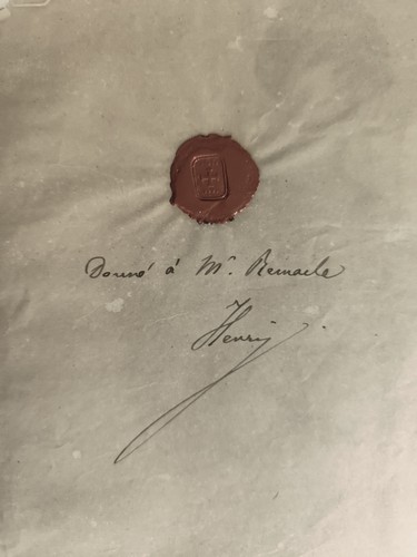 Signature autographe cachet - autographe,