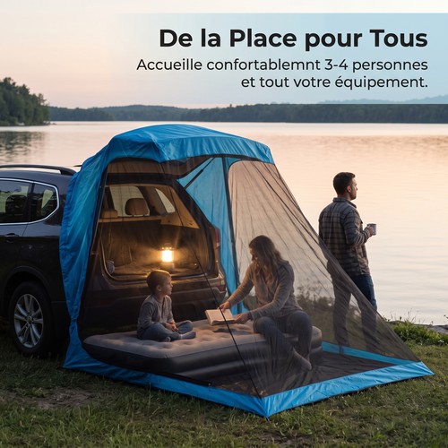 Tente camping voiture 4 - camping, 3-4