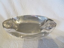 corbeille Gallia Christofle en métal argenté décor de pomme de pin