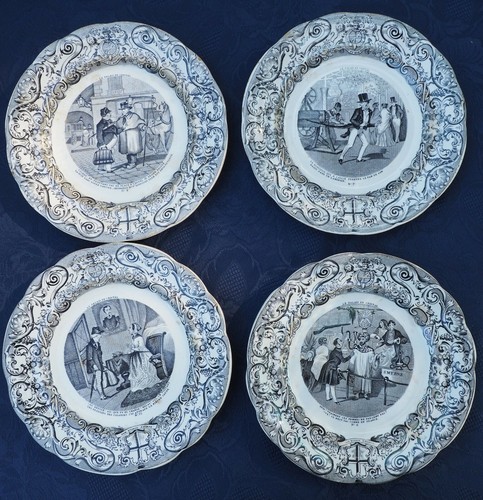 Lot assiettes parlantes - 4,