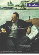 PUBLICITE advertising  2008  SAMSONITE valise malette bagage avec Jean RENO