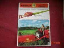 ANCIENNE   BROCHURE  PUBLICITAIRE  FAUCHEUSE  CONDITIONNEUSE LATERALE   TAARUP