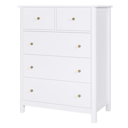 Commode blanche tiroirs - blanche, à