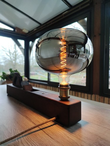 Lampe vintage artisanal - lampe,