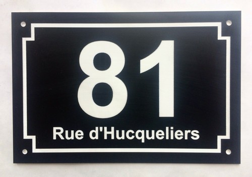 Plaque pvc numero rue - plaque, de